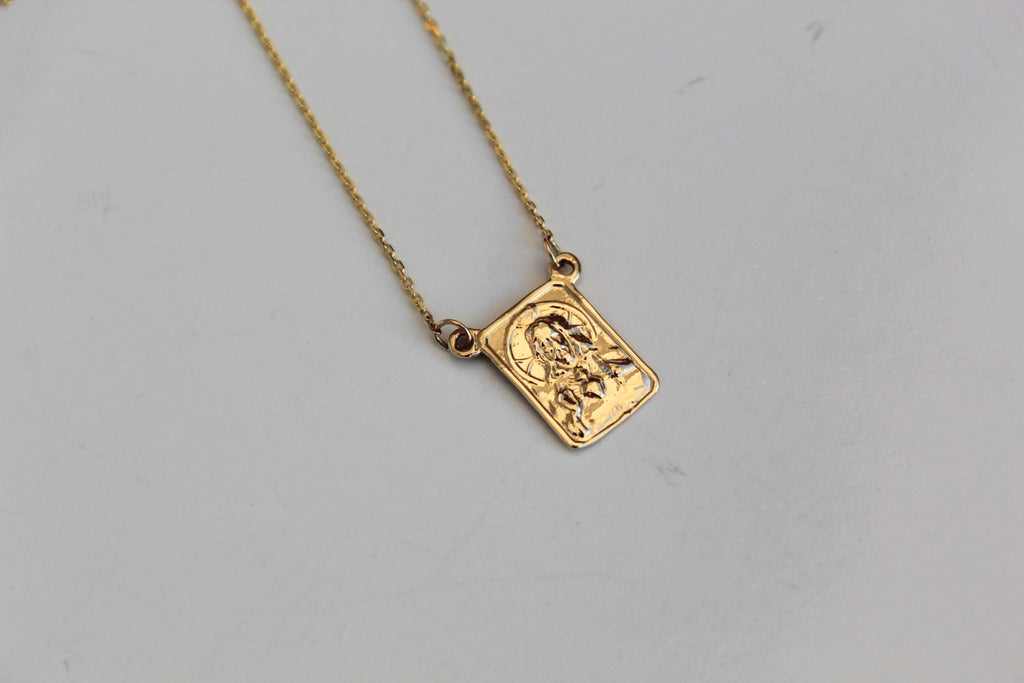 14K Gold Scapular