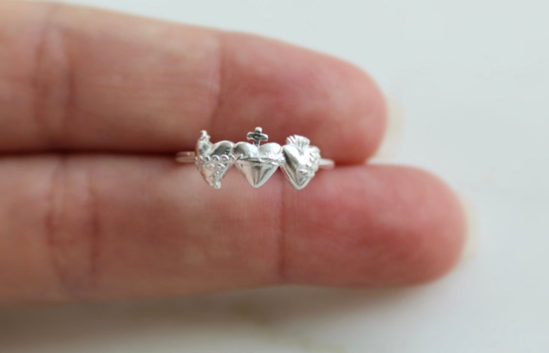 Holy Family Hearts® Ring in Sterling Silver