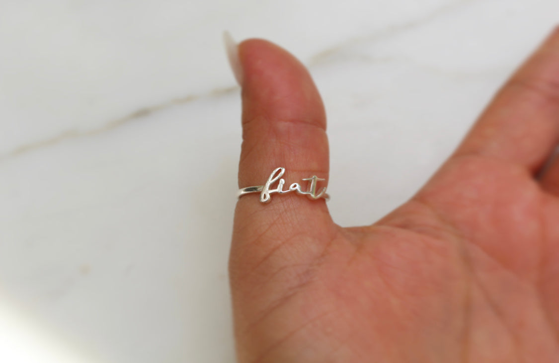 Fiat Ring in 925 Sterling Silver