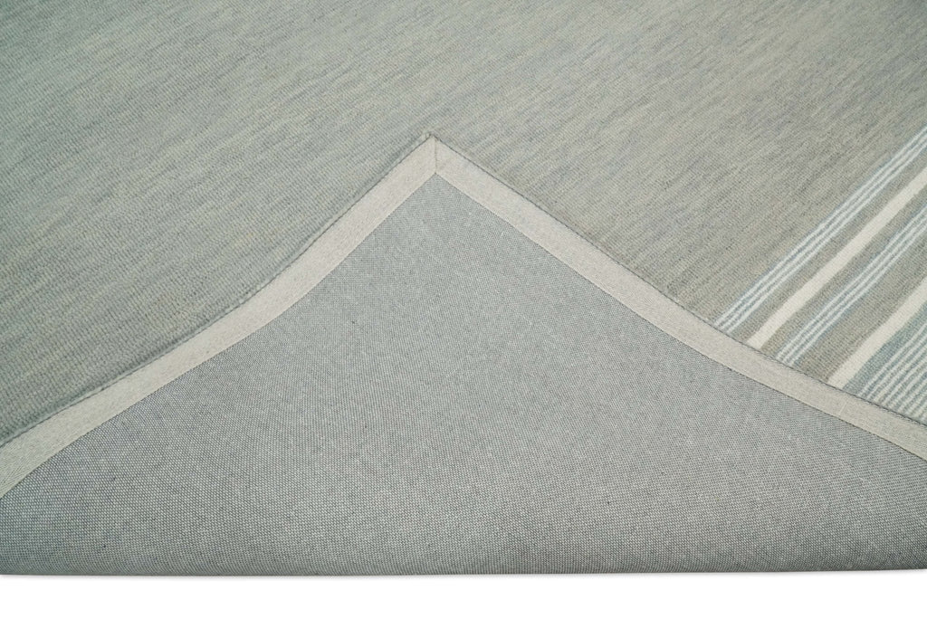 Gray Modern Style Hand Tufted Wool Area Rug