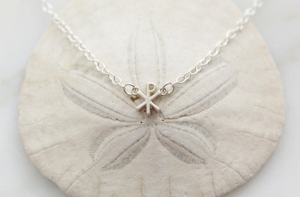Chi Rho necklace in Sterling Silver