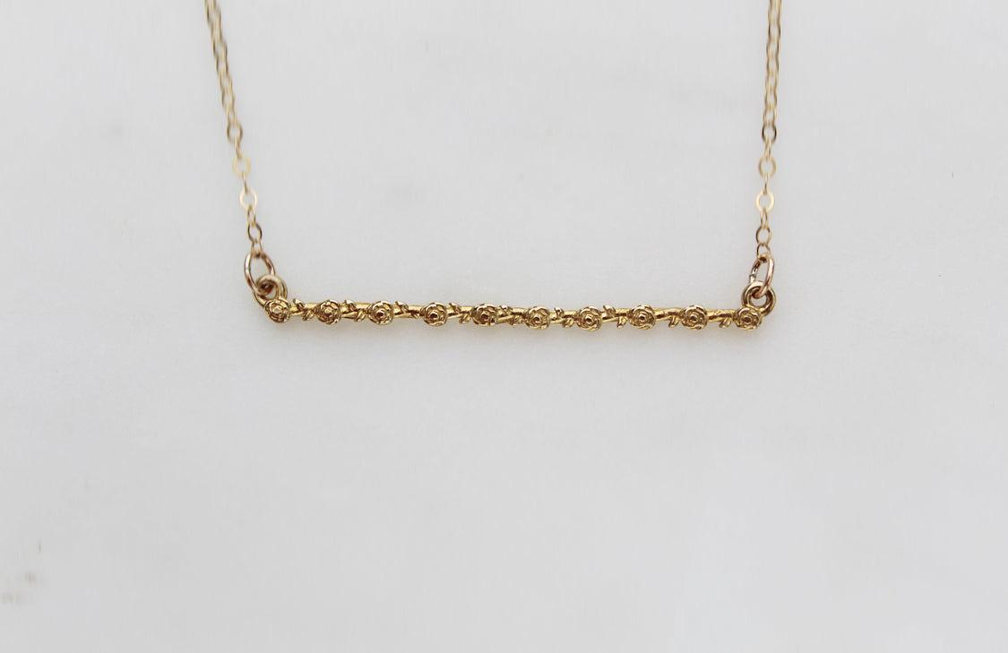 Rose Bar Necklace