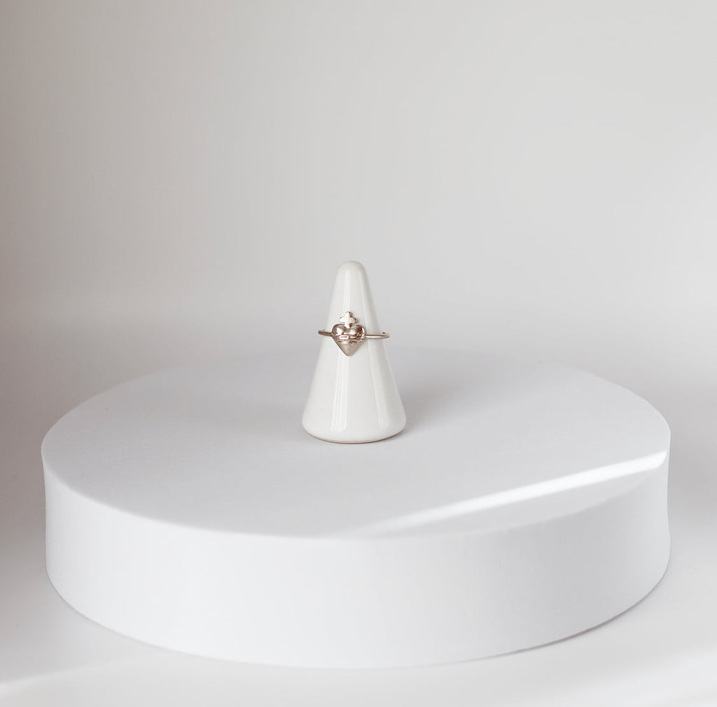 Sacred Heart Ring in 925 Sterling Silver