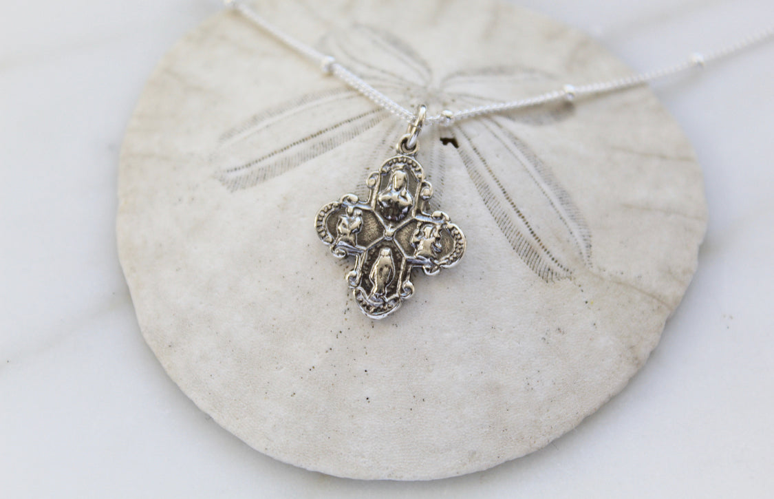 Four Way Cross in Sterling Silver