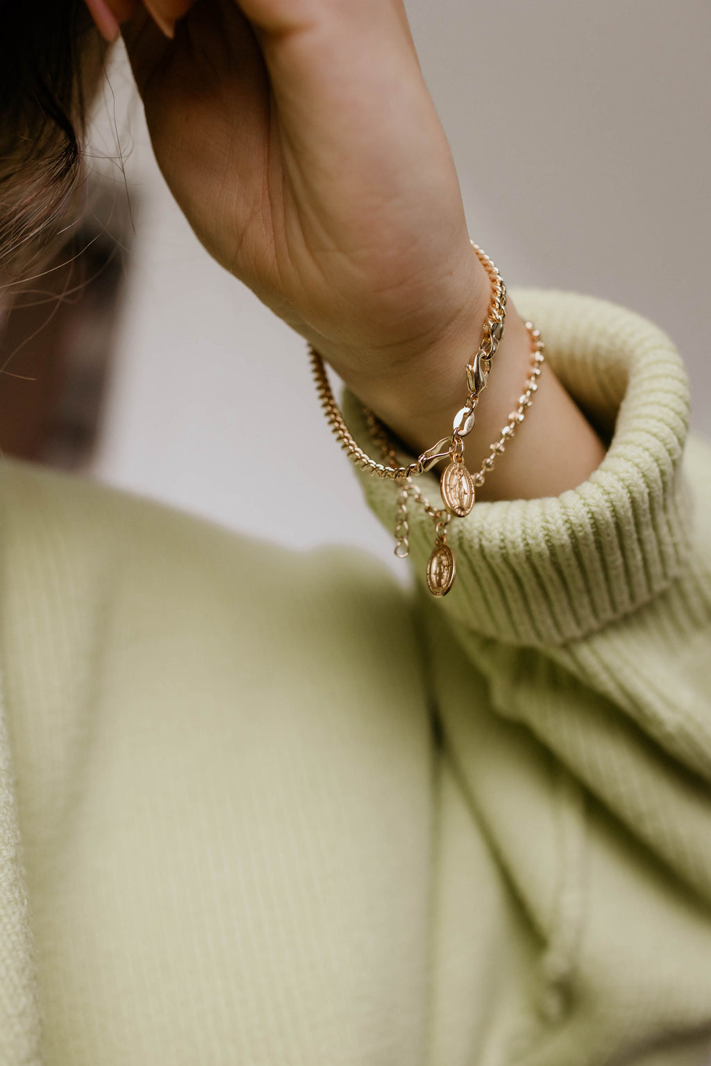Miraculous Medal Link Bracelet