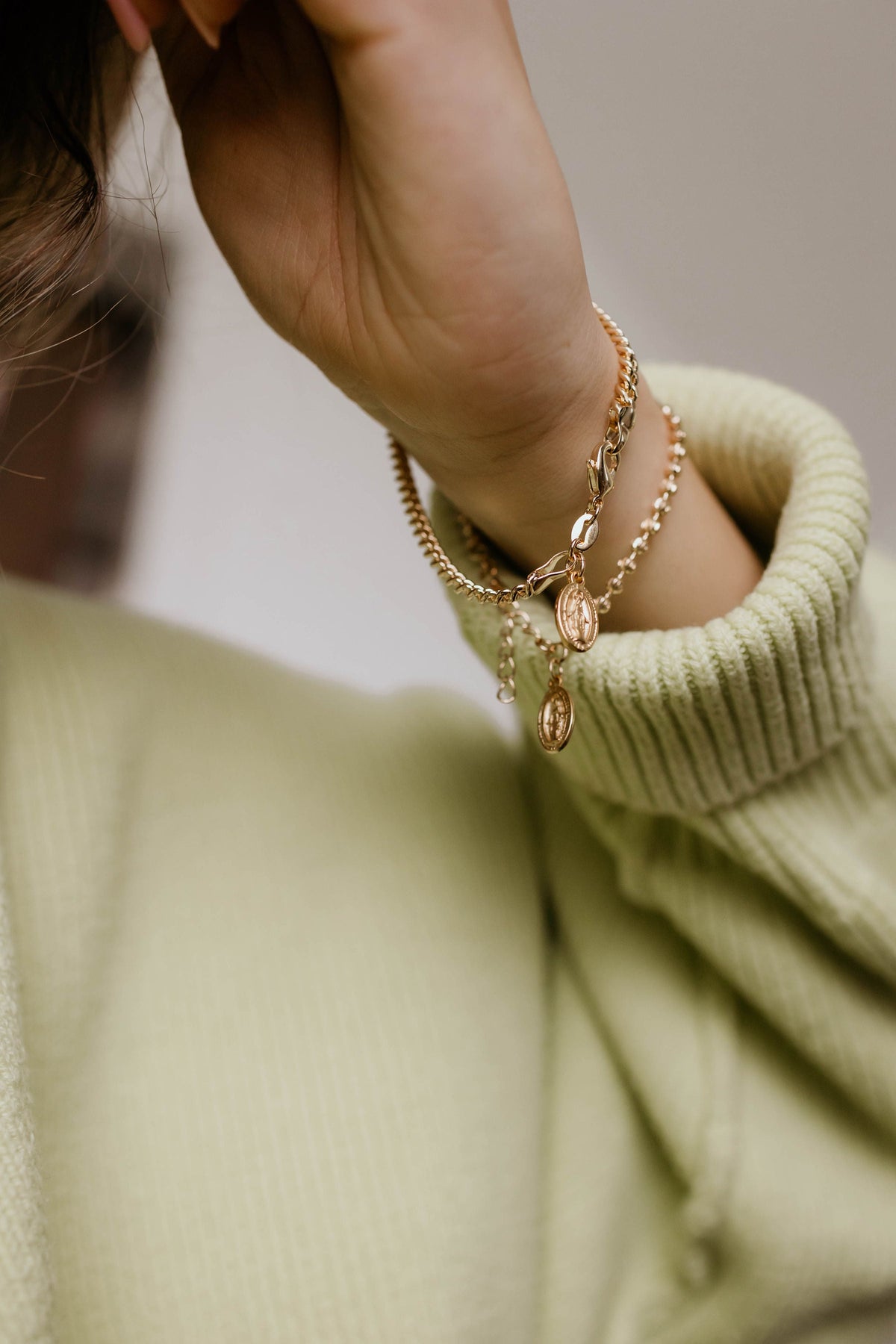 Miraculous Medal Link Bracelet