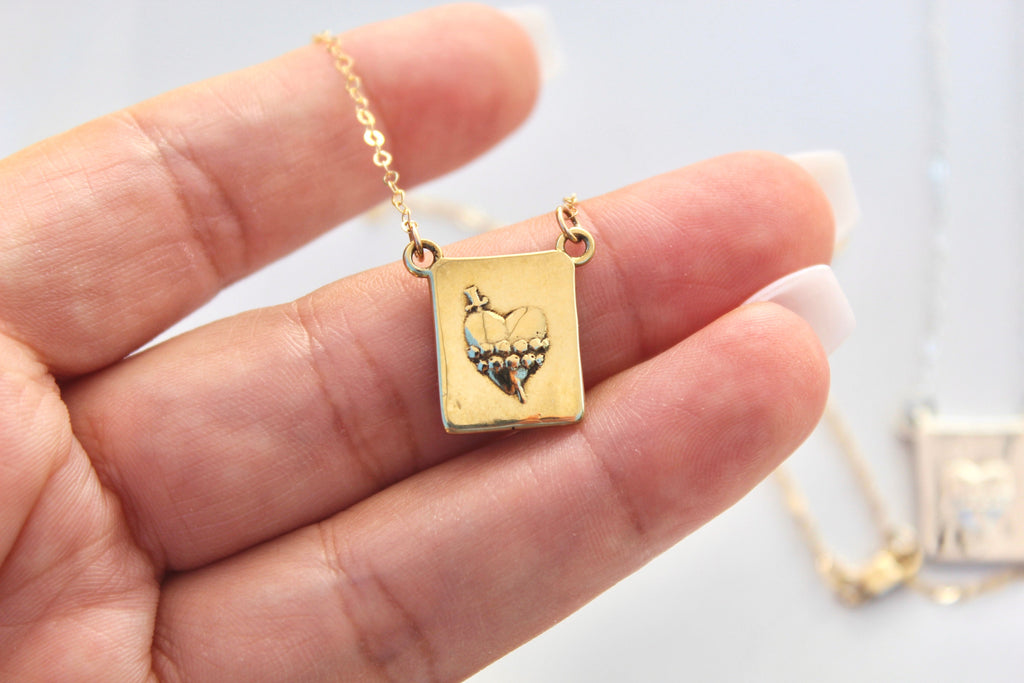 Our Lady of Fatima's Immaculate Heart Necklace