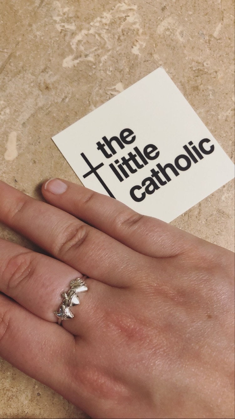 Holy Family Hearts® Ring in Sterling Silver
