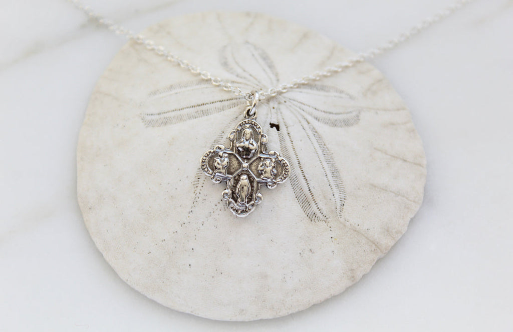 Four Way Cross in Sterling Silver