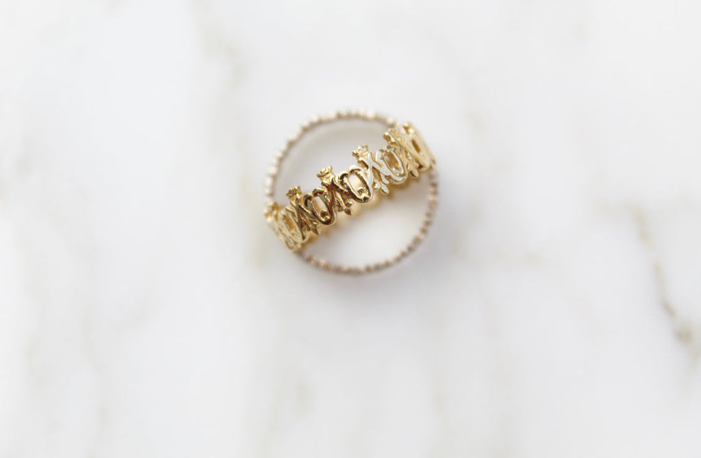 Maria Auspice Ring in 14K Gold