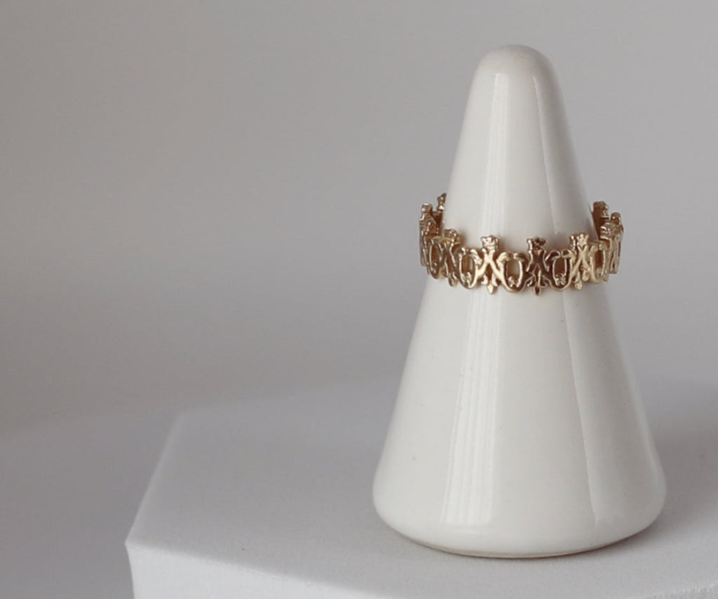 Maria Auspice Ring in 14K Gold