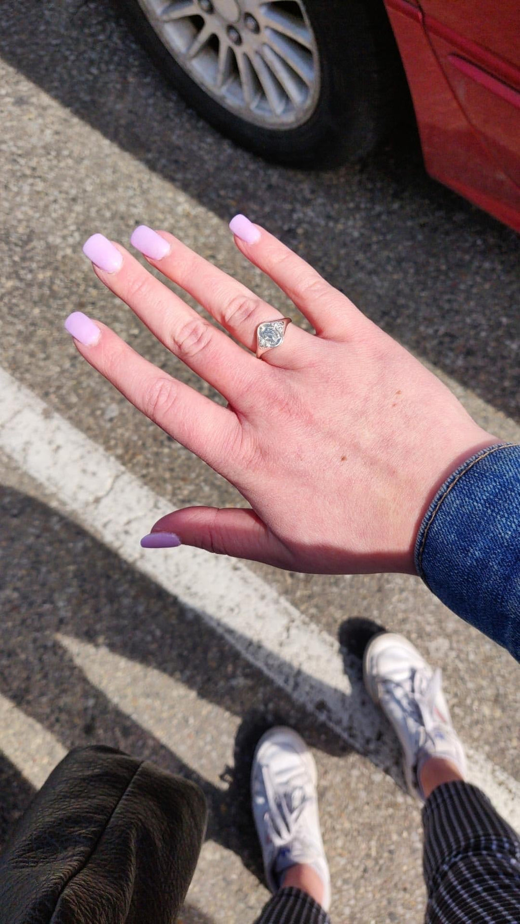 Miraculous Medal Signet Ring in 925 Sterling Silver