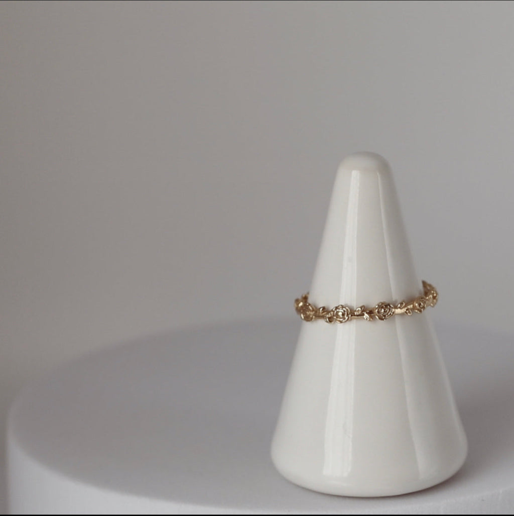 Mystical Rose Ring 14k Yellow Gold