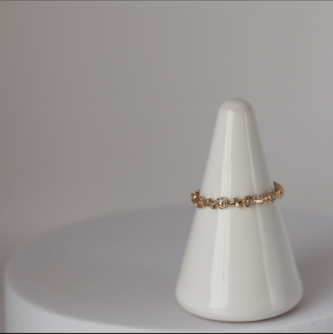 Mystical Rose Ring 14k Yellow Gold
