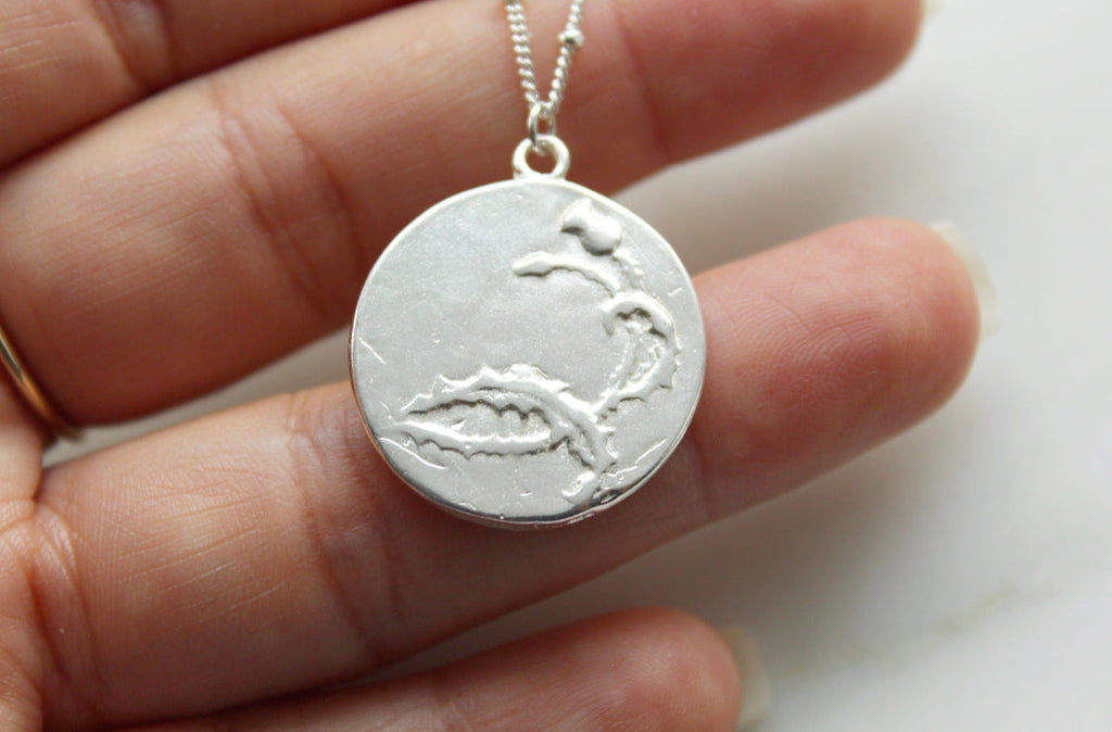 St. Joan Of Arc Necklace in 925 Sterling Silver