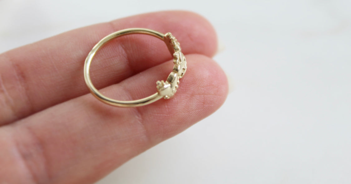 Holy Family Hearts® Ring in 14k Yellow Gold