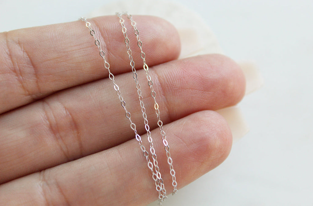 14k White Gold Chain Necklace *Final Sale*