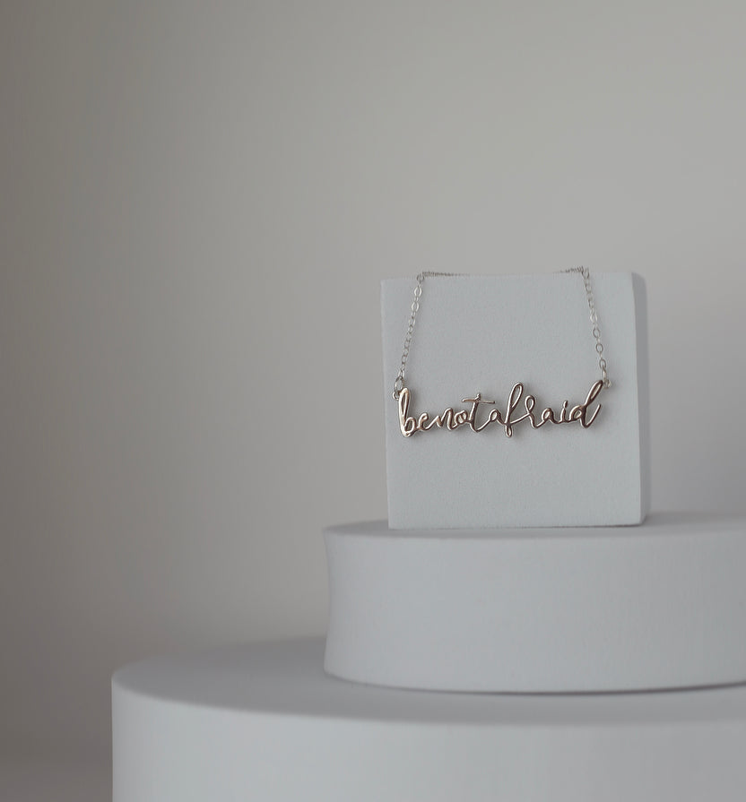 Be Not Afraid Necklace (Sterling Silver)