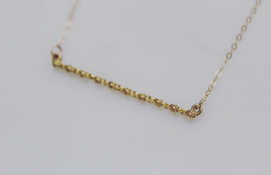 Rose Bar Necklace