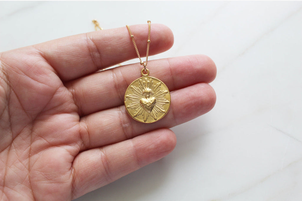 Sacred Heart Coin minimalist version