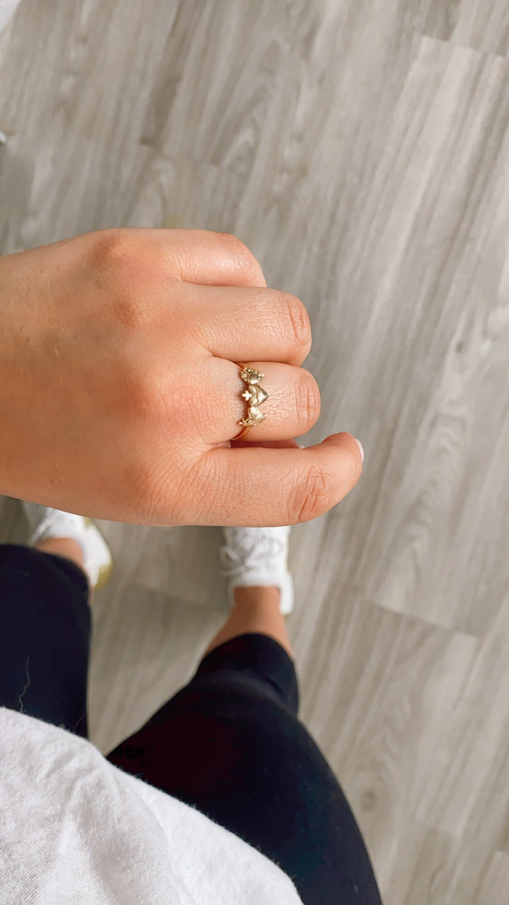 Holy Family Hearts® Ring in 14k Yellow Gold