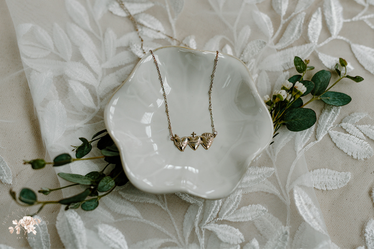 Holy Family Hearts® Necklace in Sterling Silver