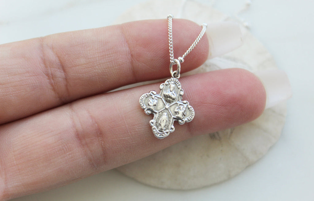 Four Way Cross in Sterling Silver
