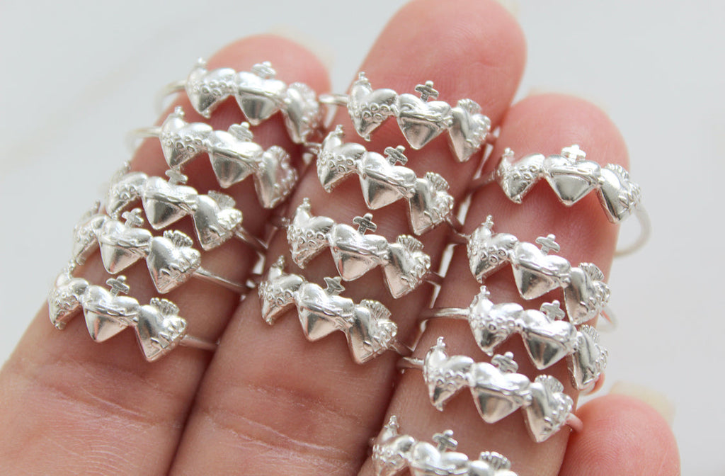 Holy Family Hearts® Ring in Sterling Silver