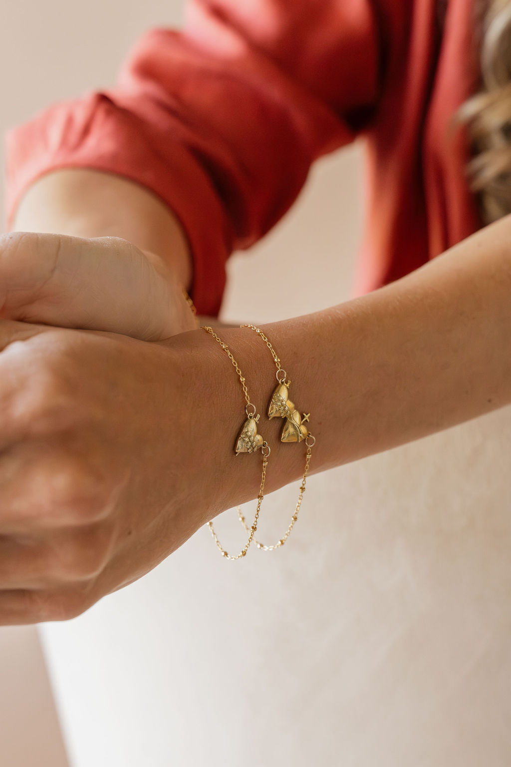 Sacred Heart and Immaculate Heart Bracelet *Made to Order*