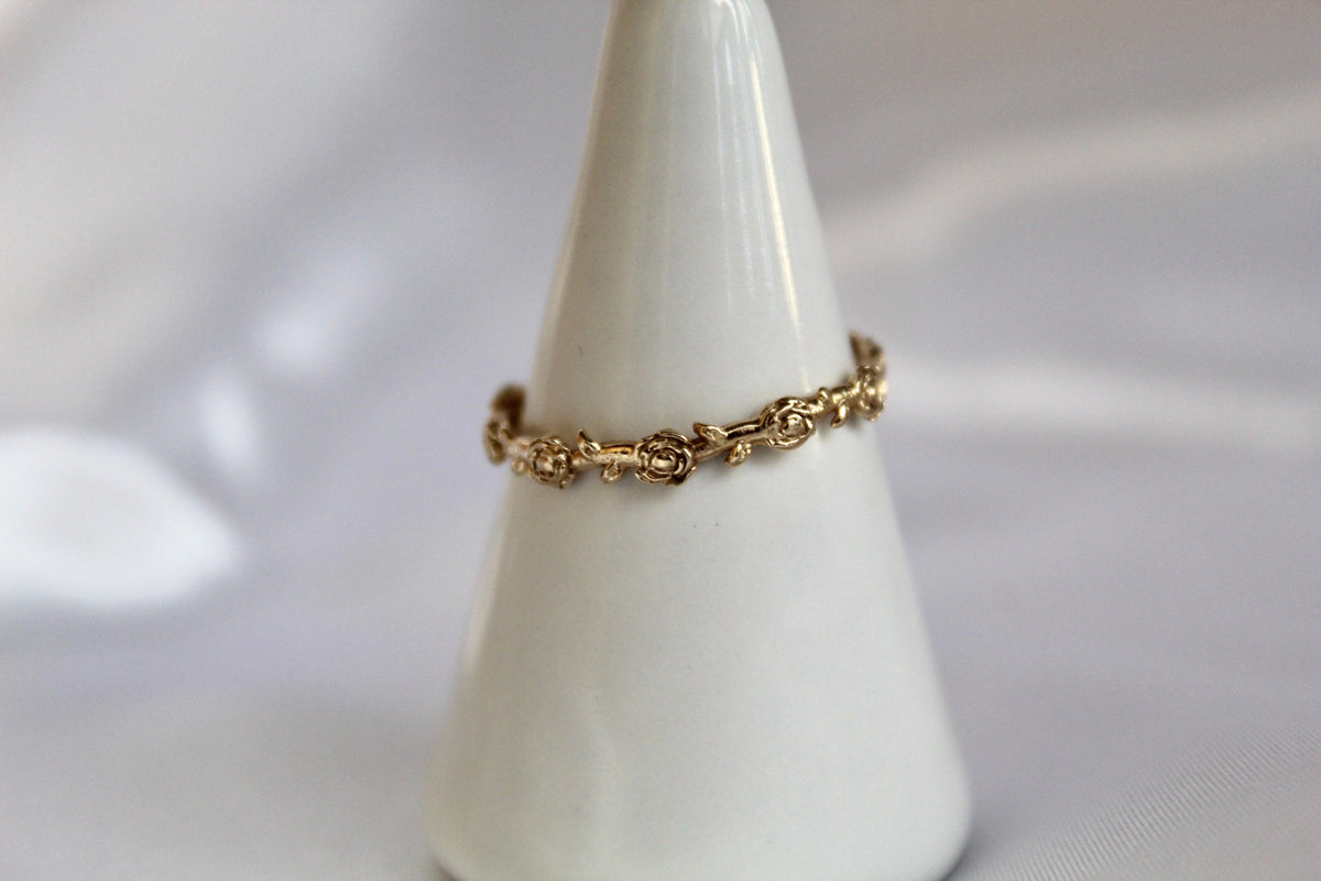 Mystical Rose Ring 14k Yellow Gold
