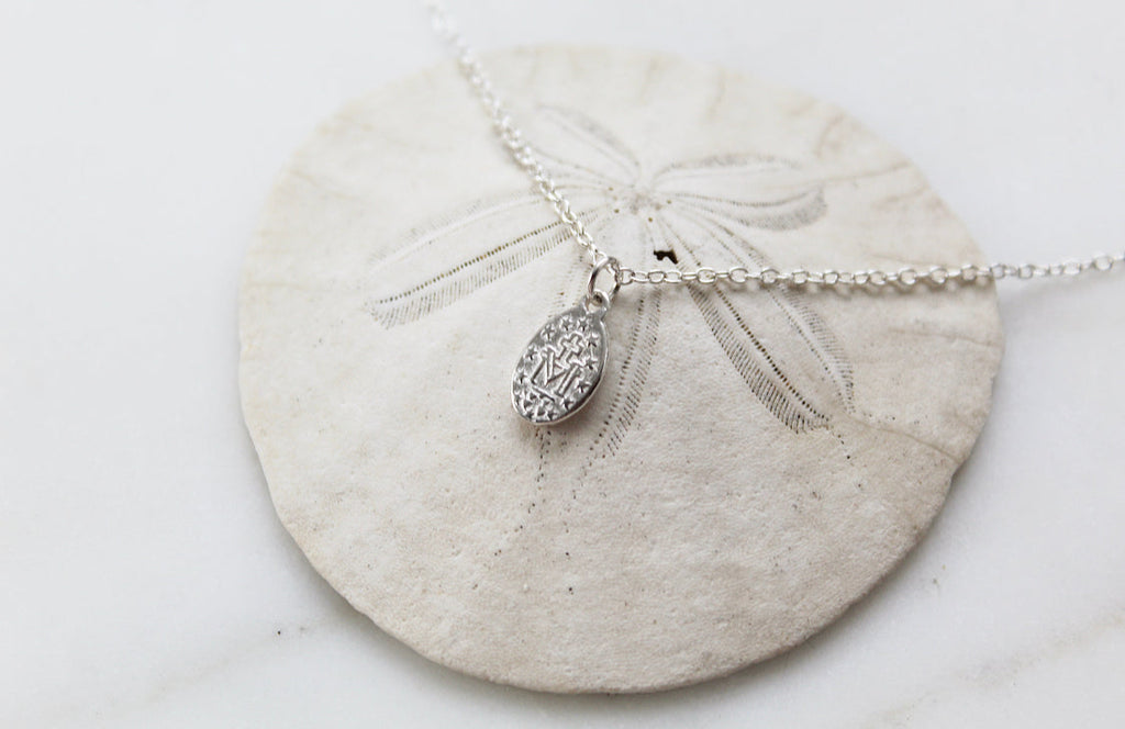 Miraculous Medal Necklace in 925 Sterling Silver