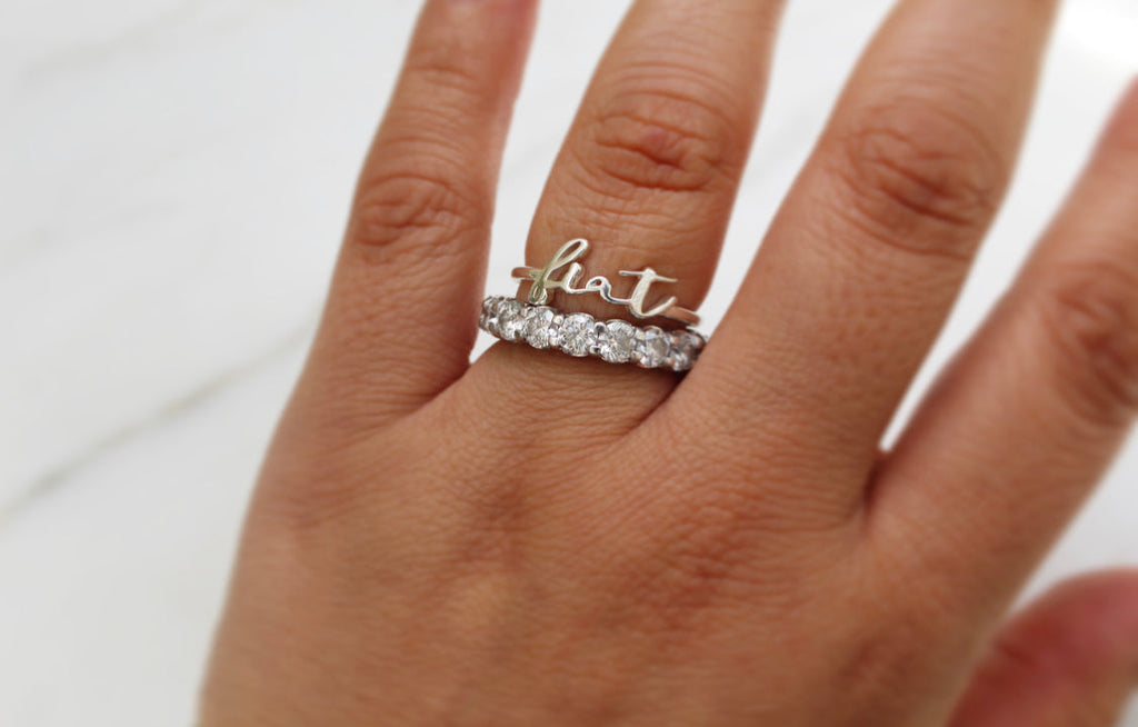 Fiat Ring in 925 Sterling Silver