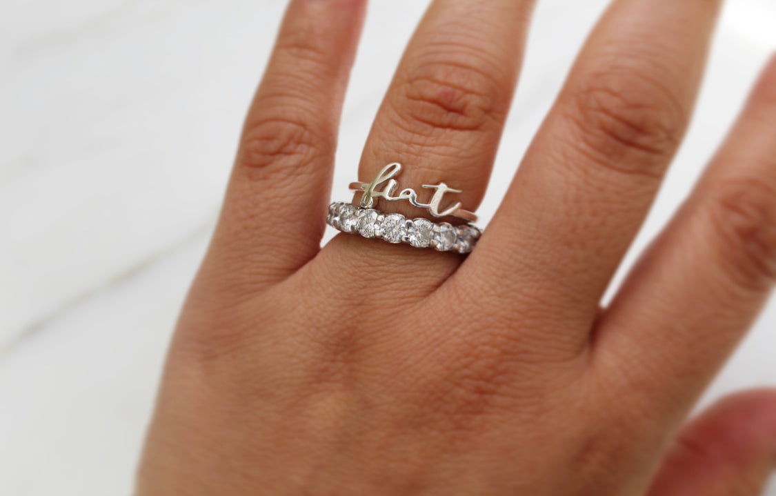 Fiat Ring in 925 Sterling Silver