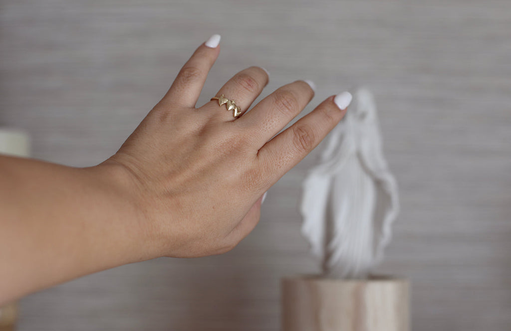 Holy Family Hearts® Ring in 14k Yellow Gold