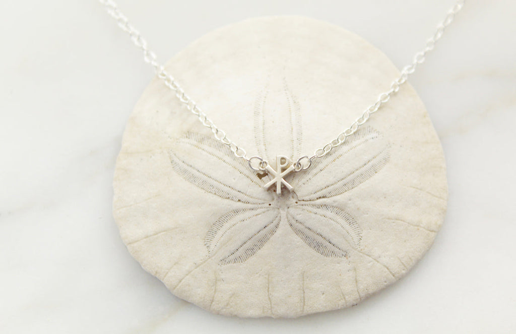 Chi Rho necklace in Sterling Silver