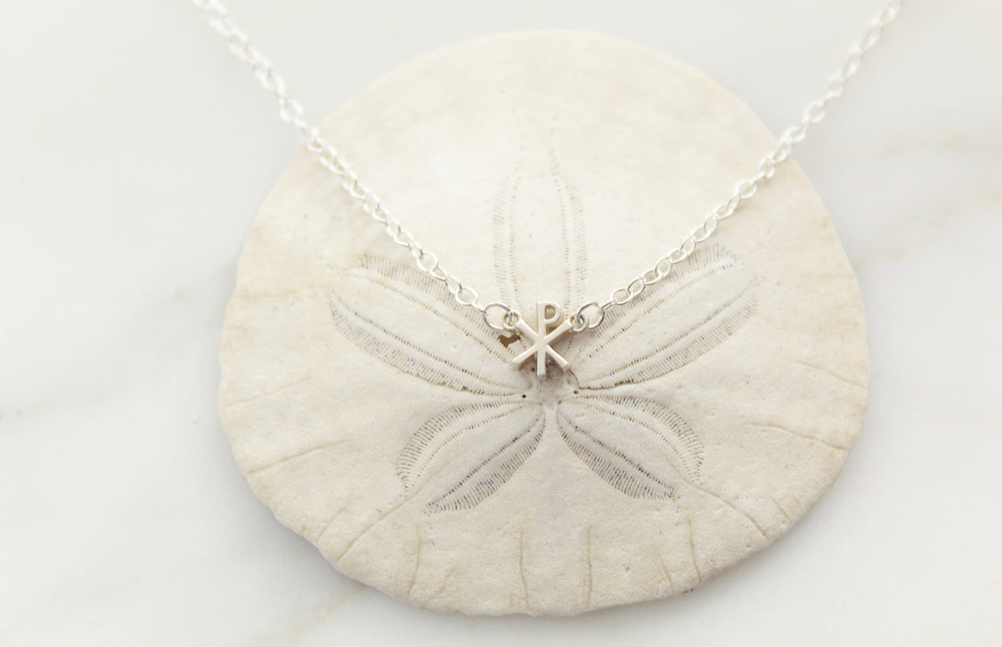 Chi Rho necklace in Sterling Silver