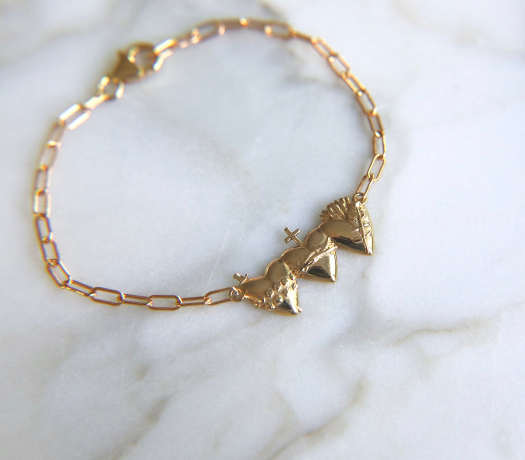 Holy Family Hearts® Bracelet - Paperclip