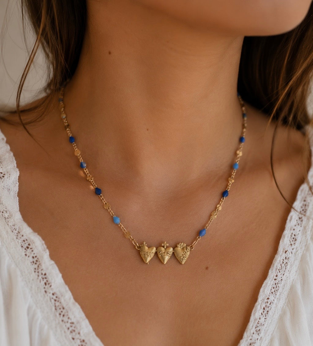 Holy Family Hearts® Blue Tiny Version