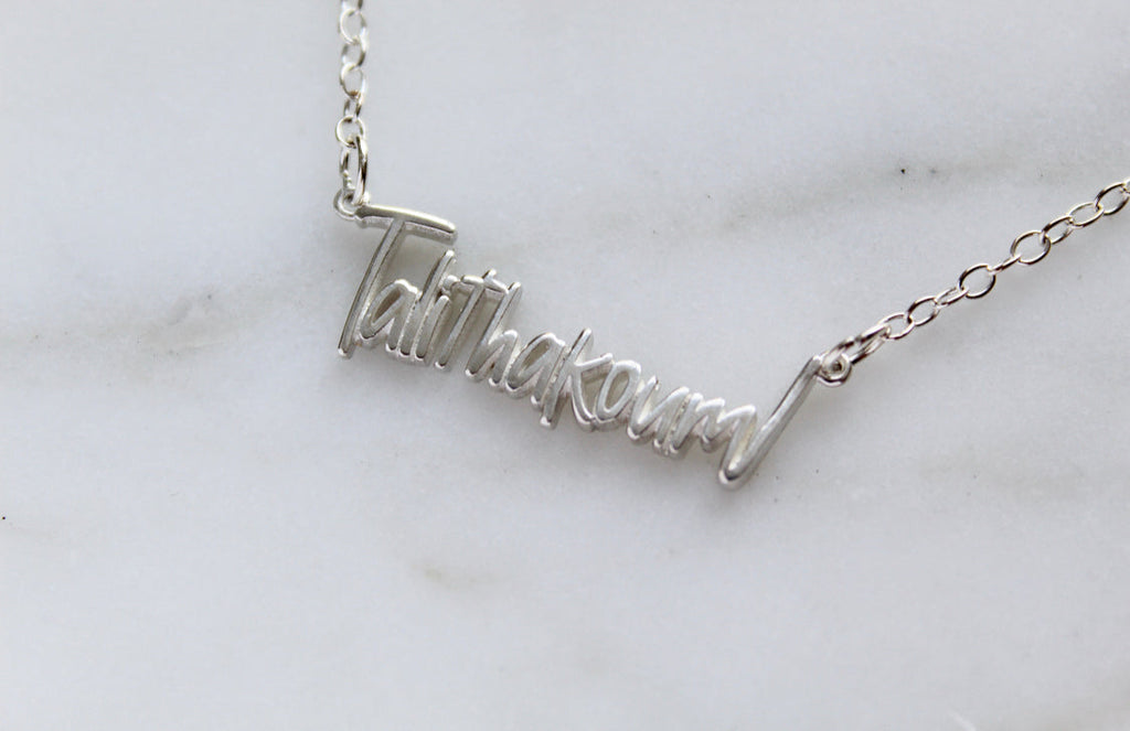 Talitha Koum necklace in Sterling Silver