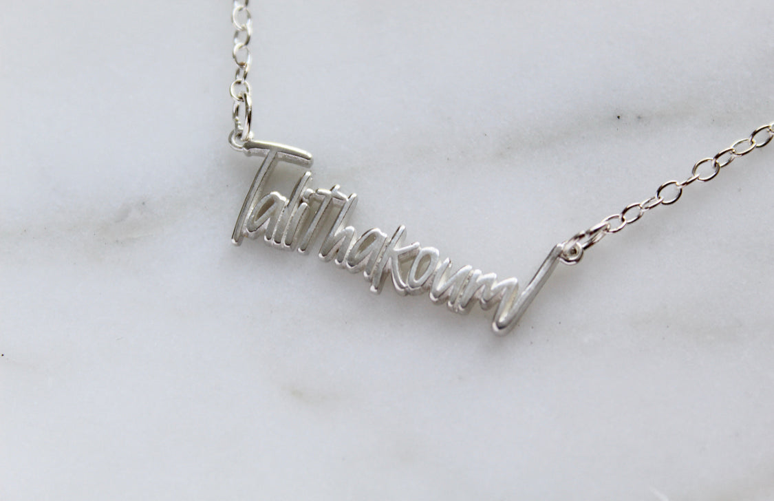 Talitha Koum necklace in Sterling Silver