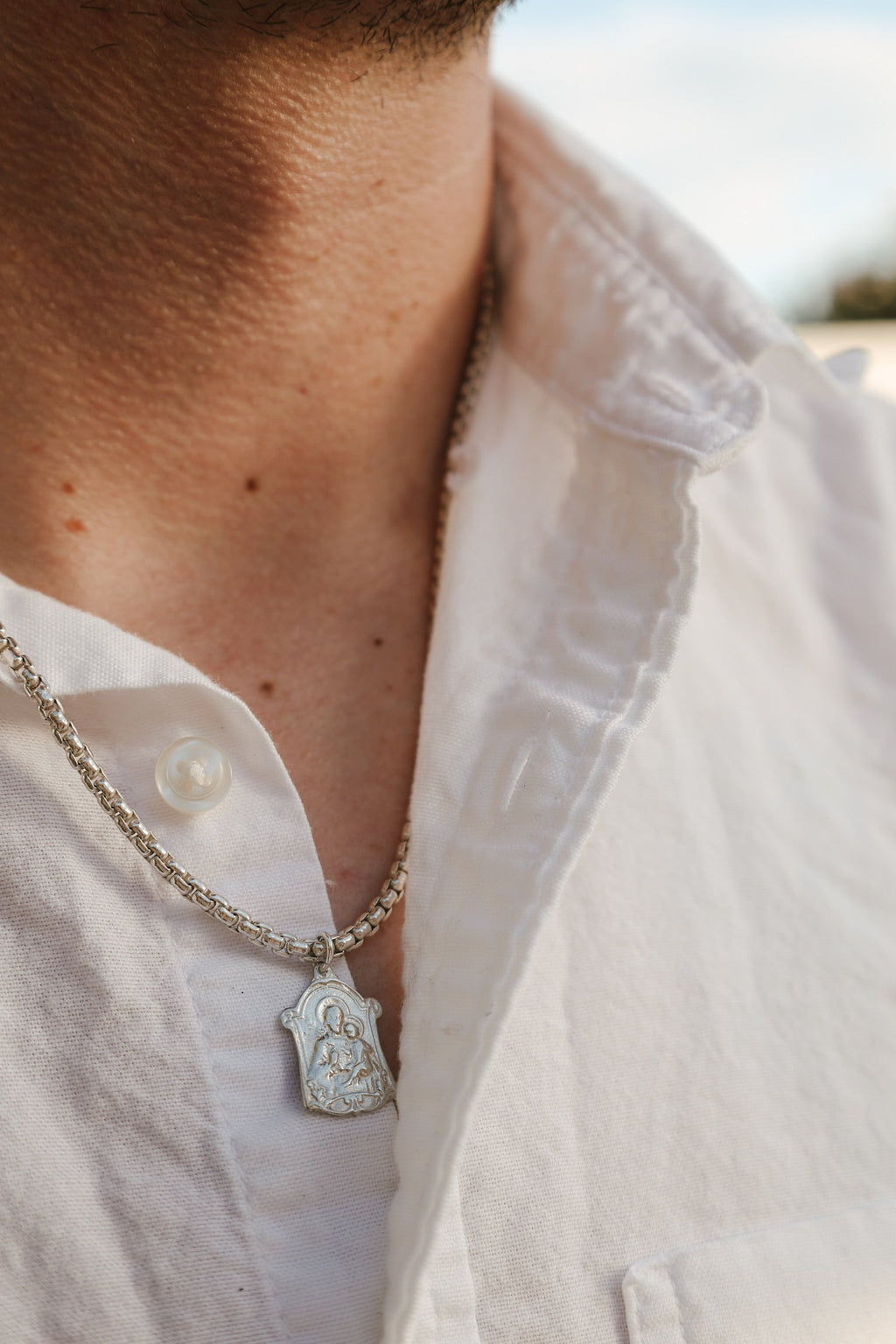 Men’s Saint Joseph Necklace| 925 Sterling Silver