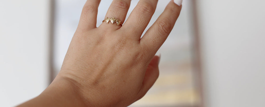 Holy Family Hearts® Ring in 14k Yellow Gold