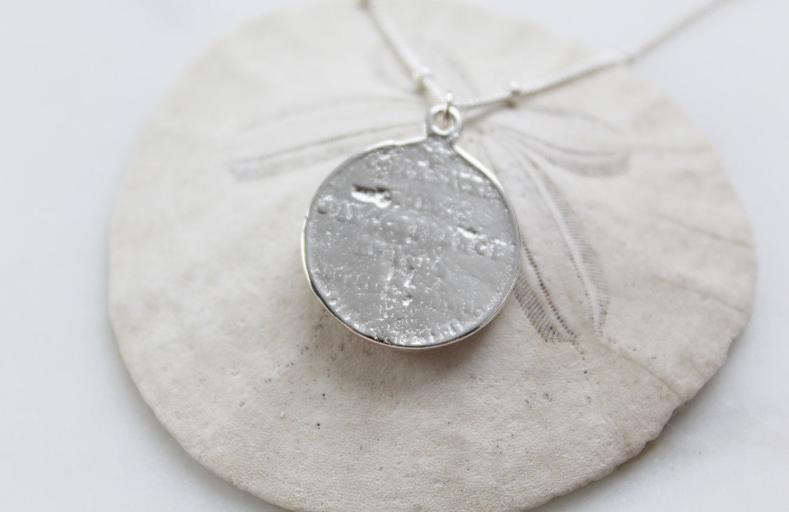 Sacred Heart Coin minimalist version|925 Sterling Silver