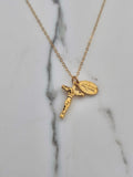 Miraculous Medal and Crucifix Necklace
