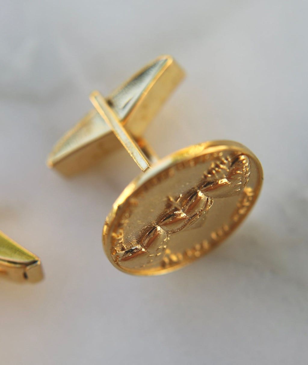 Holy Family Hearts® Cufflinks in Vermeil