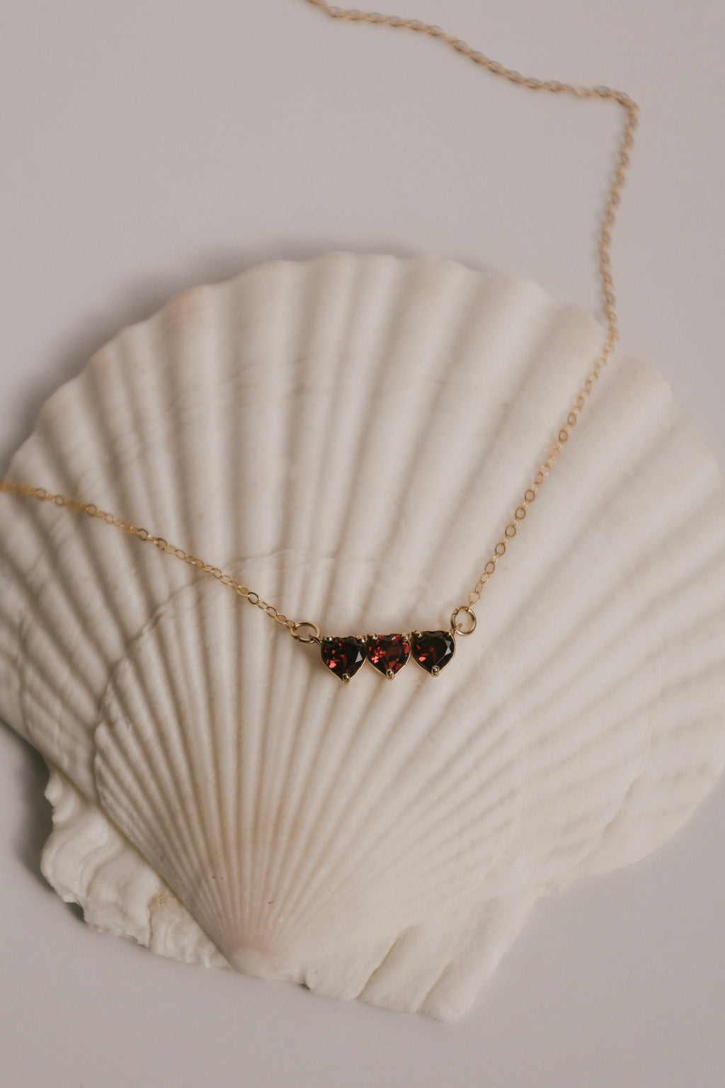Garnet Holy Family Hearts® | Vermeil