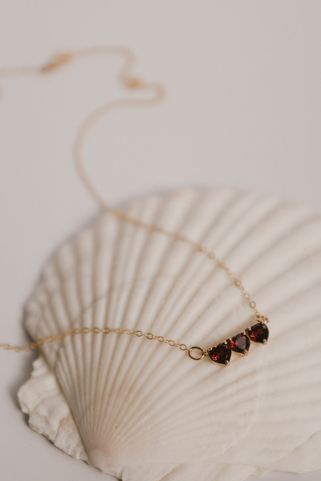 Garnet Holy Family Hearts® | Vermeil