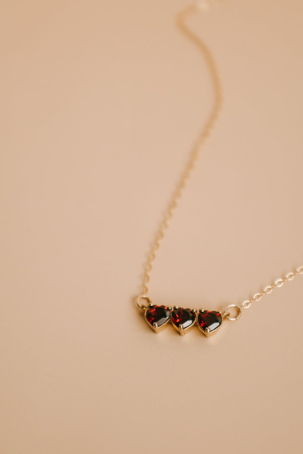 Garnet Holy Family Hearts® | Vermeil