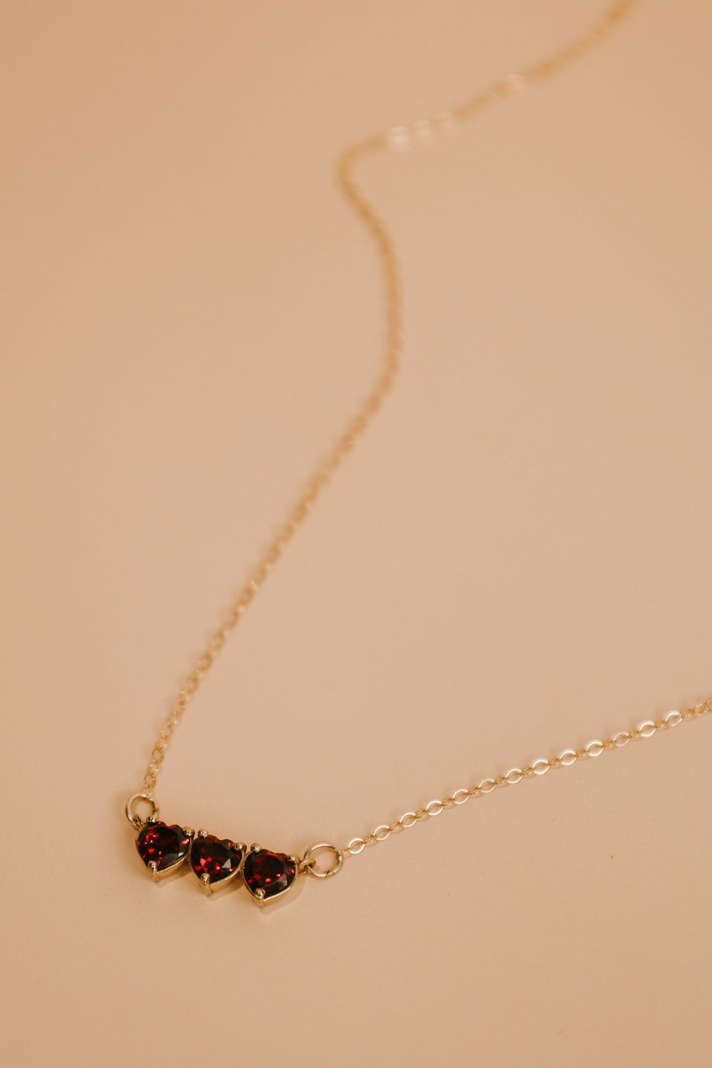 Garnet Holy Family Hearts® | Vermeil