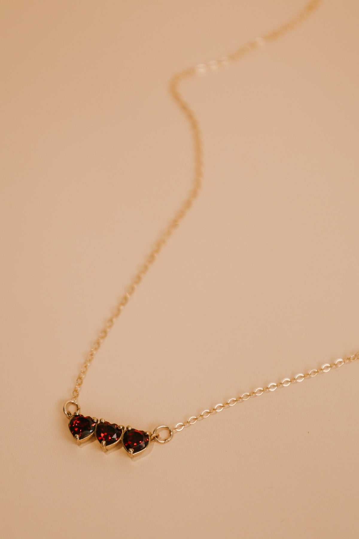 Garnet Holy Family Hearts® | Vermeil